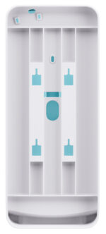 Satino toiletpapierdispenser voor losse vellen wit