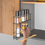 Metaltex Kruidenrek In & Out LAVA, uittrekbaar, zwart