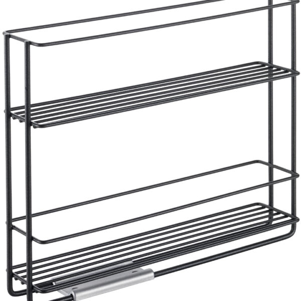 Metaltex Kruidenrek In & Out LAVA, uittrekbaar, zwart