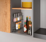 Metaltex Kruidenrek In & Out LAVA, uittrekbaar, zwart