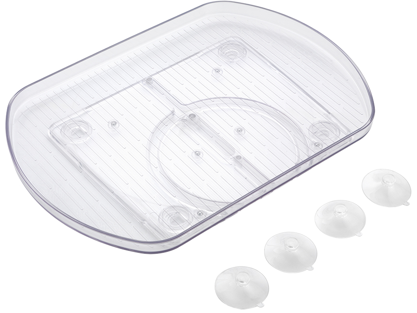 Metaltex Loop draaiplateau, kunststof, transparant Metaltex Loop draaiplateau, kunststof, transparant