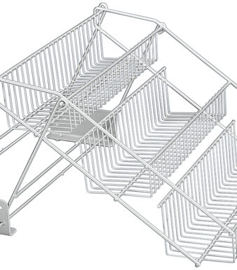 Metaltex kruidenrek Up & Down, 3 etages, zilverkleurig