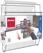 Metaltex kruidenrek Up & Down, 3 etages, zilverkleurig