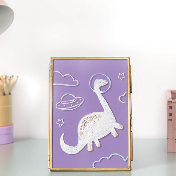 Folia krijtpennen set wit, 5 stuks in etui