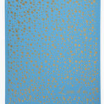 Exacompta gastenboek paars, 190 x 210 mm, turquoise met goud
