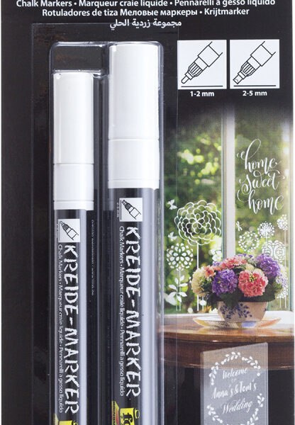 folia Krijtmarkers Set - 2 stuks wit