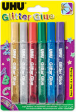 UHU Glitterlĳm Origineel, inhoud: 6 x 10 ml