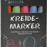Folia krijtstiften Metallic Effects, 5 stuks