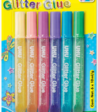 UHU Glitterlijn Schitterende, inhoud: 6 x 10 ml