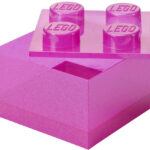 LEGO Opbergbox 4 Noppen Glitter, Lichtpaars