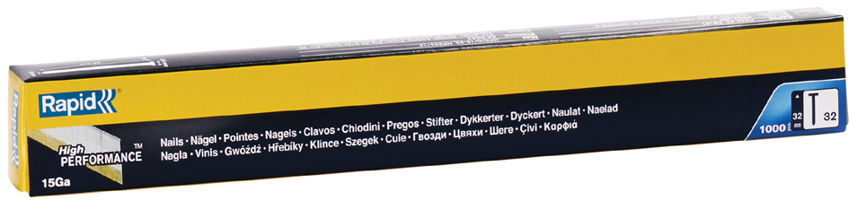 Rapid stripspijkers type 32, 32 mm, gegalvaniseerd, geharst