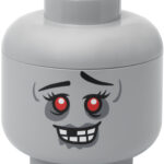 LEGO Opbergdoos Hoofd Zombie, L, steengrijs
