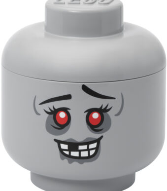 LEGO Opbergdoos Hoofd Zombie, L, steengrijs