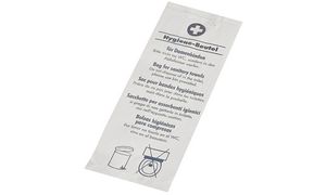 PAPSTAR hygiënezakjes papier bedrukt wit