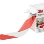 3M afzetlint rood/wit niet-klevend 70mm x 100m