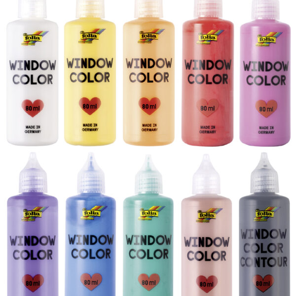 folia Window Color Jumbo-Set BASIC BIG, 10 x 80 ml