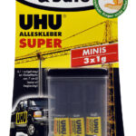 UHU Alleslijm Super Strong & Safe Mini tubes, 3 stuks à 1 gram