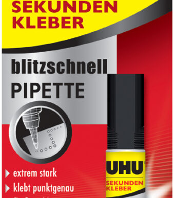 UHU sekundenlijm pipet blitssnel, 3 g
