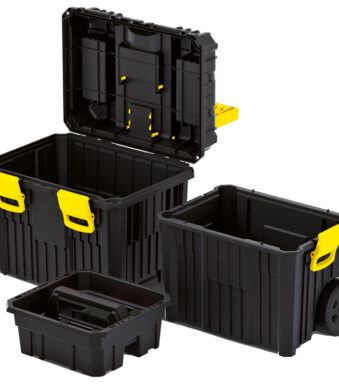 Allit gereedschapskoffer McPlus Mobile >P< 26 met trolley zwart/geel