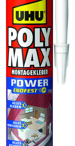 UHU Montagelijm POLYMAX EXPRESS, wit, 425 g cartridge