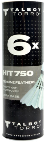 TALBOT torro Badmintonshuttle Hit 750, slow, wit