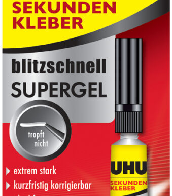 UHU sekundenlijm blitzschnell supergel, 3 g