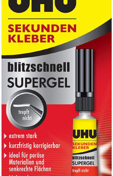 UHU sekundenlijm blitzschnell supergel, 3 g
