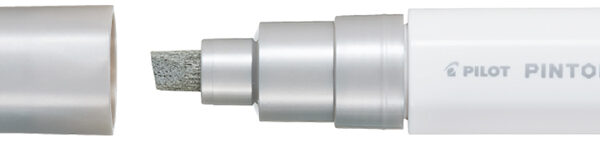 PILOT PINTOR pigmentmarker breed, zilver