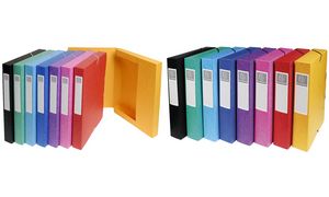 EXACOMPTA verzamelbox met elastiek, rugbreedte 25 mm, zwart