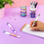 BIC Kugelschreiber 4 Colours balpennen, 8 stuks in metalen doos