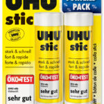 UHU lijmstick oplosmiddelvrij, 2 x 21 g voordeelverpakking