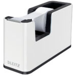 LEITZ plakbandhouder WOW Duo Colour zwart/wit inclusief plakband