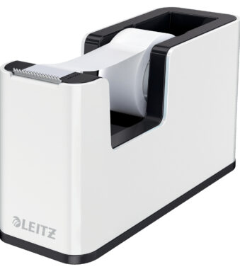 LEITZ plakbandhouder WOW Duo Colour zwart/wit inclusief plakband