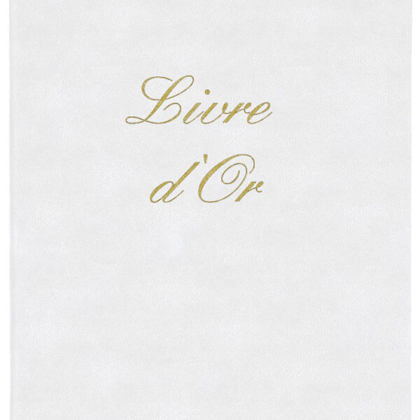 ELVE gastenboek A4 formaat, wit met gouden opdruk