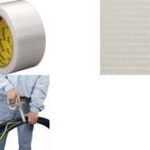 Scotch tape versterkt met glasvezel transparant 50mm x 50m