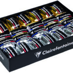 Clairefontaine kadeaulint ringband, goud & zilver gesorteerd