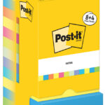 Post-it Notes zelfklevende memoblaadjes, 76 x 76 mm, 8+4, Energetic kleuren