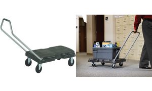 Rubbermaid transportwagen Triple Trolley, grijs