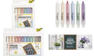 Folia krijtstiften set gekleurd gesorteerd 6 stuks