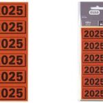 ELBA Inhoudsschildje '2026', geel, afmetingen: (B)57 x (H)25 mm