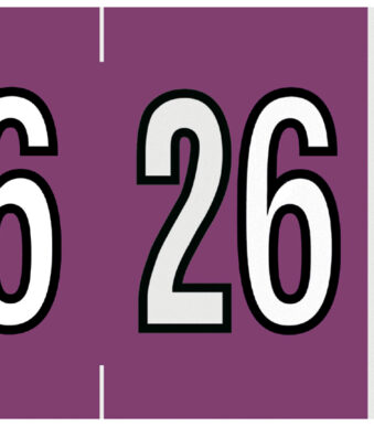 LEITZ jaarsignaal Orgacolor '26' op strip, violet