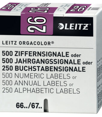 LEITZ jaarsignaal Orgacolor '26 op rol, violet