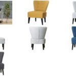 Bezoekersbureaustoel 'Brighton', blauw/zwart