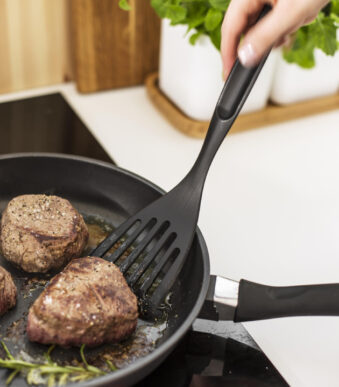 Pannenlift met gleuf, zwart