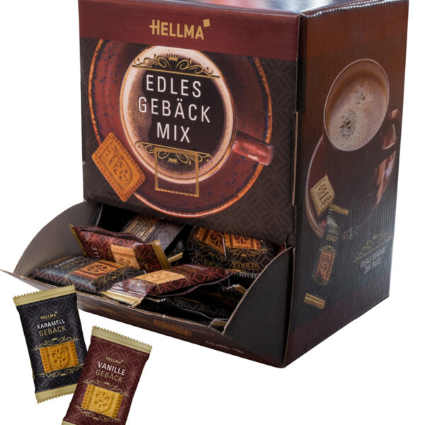 HELLMA Luxe koekjes mix, individueel verpakt, in doos