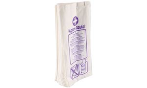 HYGOSTAR papieren hygiënezakjes wit bedrukt ophangbaar