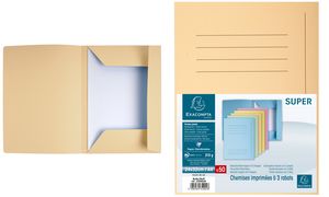EXACOMPTA Dokumentmap SUPER, A4, gekleurd gesorteerd