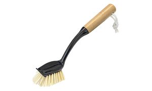 Peggy Perfect afwasborstel bamboe handvat zwart/naturel