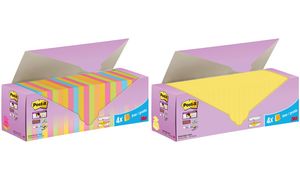 Post-it Super Sticky Z-Notes zelfklevende notitieblokjes 76x76mm geel 24 blokken