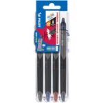 PILOT rollerpen FRIXION POINT CLICKER Set2Go, 4-delige etui